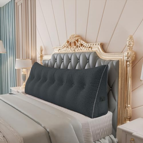 Rucener Grande Cuscino per Schienale Triangolare Cuscino per Divano Alto Poggiatesta Cuscino Poggiatesta Schienale per Letto Perfetto Come Cuscino per Guardare la Televisione e Leggere Disponibile in