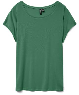 VERO MODA Damen VMAVA Plain SS TOP GA JRS NOOS T-Shirt, Bosphorus, Large