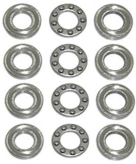 4x SF5-10M Axial Rillenkugellager 5x10x4 mm Edelstahl 440C Drucklager Axiallager rcbay