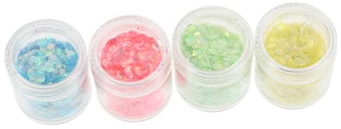 STOBOK 4er-pack Glitzer-pailletten Feine Glitzer-pailletten für Nägel Bastel-glitzer Zum Basteln
