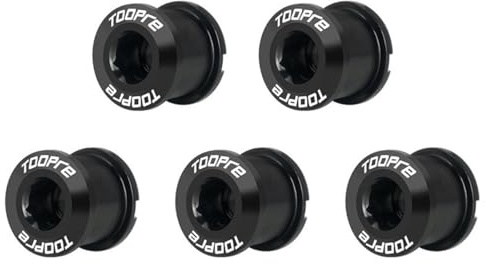 HOUSON 5PCS viti corona corona in lega di alluminio vite guarnitura bicicletta MTB disco viti catena ruota vite per bici da strada, mountain bike BMX doppia