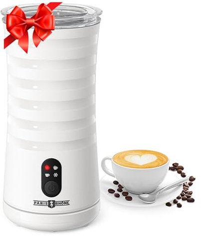 PARIS RHÔNE Milchaufschäumer Elektrischer, 4-in-1-Milchaufschäumer