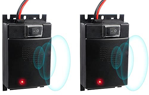 2x Repellente Martore Auto con Ultrasuoni - Protezione Immediata Antiroditori e a Lungo Termine Anti Martora nel Vano Motore - Ultrasuoni per Topi - Funziona con Batteria Veicoli 12V