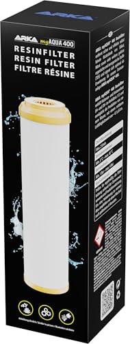 ARKA myAQUA 400 hartsfilter – tar säkert och effektivt bort även de finaste rester av silikat, nitrat och andra upplösta organiska och oorganiska ämnen (TDS) från vattnet
