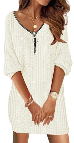 Mujeres Casual Vestidos Moda Cuello en V Magas Cortas Elegantes Vestido de Fiesta Invierno Casual Manga Larga Cuello V Vestidos de Noche Corto Ropa