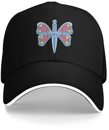 Berretto da Baseball da Uomo, Anime Farfalla Coltello Berretto da Baseball Casual Unisex-Adolescenti Trucker Cappello Protezione Solare Stampa Tennis Skate Cappellini da Baseball, Regalo