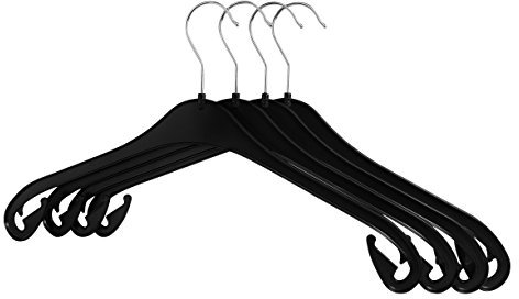 RSR Hangers Kleiderbügel NA 43 cm - 50 Stück - aus Kunststoff - 360° drehbarer Haken - platzsparend - Hemdenbügel - Blusenbügel - Mäntel - schneller Versand - Made in Germany