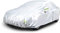 Amazon Basics Bâche automobile argentée résistante aux intempéries, tissu Oxford 150 D, berlines jusqu’à 483 cm
