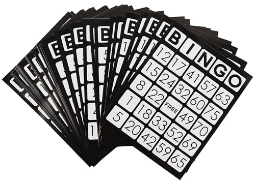 GSE Jumbo Bingo Cards with Easy-Read Numbers, 100 Reusable Bingo Sheets