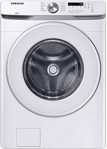 Samsung 4.5 cu. ft. High Efficiency Front Load Washer with Vibration Reduction Technology+, White, WF45T6000AW/A5