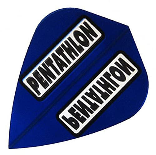 US Darts Pentathlon Blue Kite Shape Dart Flights - 3 Sets (9 Flights) - 100 Micro Ex-Tough