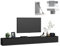 4housedesign® TV Board Lowboard Hängend | Fernsehschrank tv Sideboard Wohnzimmer | Lowboard Wohnzimmer fernsehregal tv Board Hängend tv Shrank tv 55 Zoll - TV Lowboard Schwarz Mat 280cm