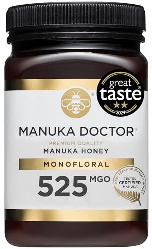 MANUKA DOCTOR | MGO 525+ Manuka Honey Monofloral | 500g | 100% Pure New Zealand Honey | Certified RAW | Non-GMO | Independently Lab Tested | Hive to Home Traceable