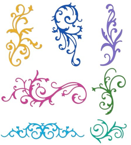 DELORIGIN Retro Vine Flowers Border Cutting Dies Card Frame Stitch Die Cut Sewing Carbon Steel Die Cuts Stencils Scrapbooking Embossing Template for DIY Birthday Wedding Greeting Card Making Decor