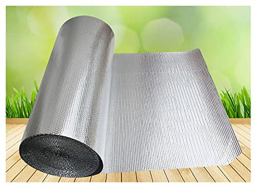Film Isolant Isolant en Aluminium Feuille d'isolation réfléchissante pour radiateur, Feuille d'isolation en Aluminium à Double Bulle de gaz à réflexion Thermique, barrière Anti-rayonnement à la vapeu