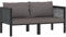 KLYEON 2-Sitzer-Sofa mit Auflage Anthrazit Poly Rattan,Anthrazitfarbenes PolyrattanLoungesofa für den Garten und Innenbereich: ultimative Behaglichkeit und wetterfeste Robustheit Gartenmöbel
