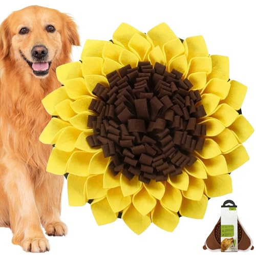 Snuffle Mat for Dogs, Dog Sniffing Feeding Mats and Licking Pad, Puppy Slow Feeding Training Mat, Encourages Natural Foraging Skills, Interactive Pet Treats Game, Reduce Boredom and Mental Stimulation