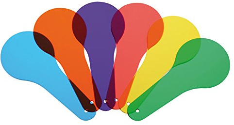 Betzold - Farbmischfächer, 6 Farbfolien - Farbenlehre Kunstbedarf Unterricht