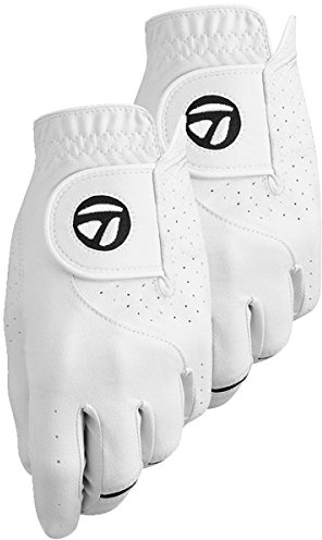 Taylormade Stratus Tech Golfhandschuh für Herren, Weiß, Größe L, 2 Stück