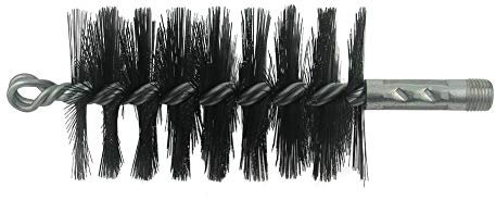 Trash Chute Door Supply Round Furnace Boiler Tube Brush Head Double Spiral with Loop (Wire, 3.75 Inch Diameter for 4 Inch Tubes)