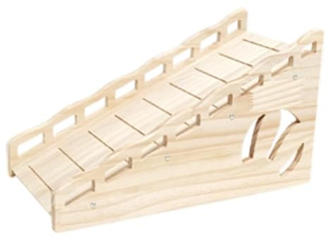 de Lapin en Bois, Accessoires de Cage de clapier, Habitat de Maison de Lapin pour gerbilles, hérissons, Chinchillas, Rats, cochons d'Inde, échelle de Montagne