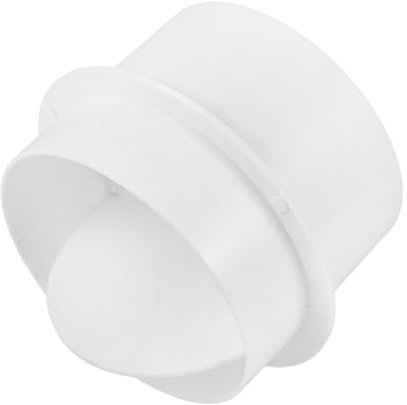 Veemoon Duct Connector Backflow Damper Round Check Valve for Ventilation Easy to Install Exhaust Cover for Bathroom and Hotel Use