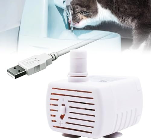 Mini Pompe à Eau Submersible USB,Mini Pompe à Eau Submersible,Mini Pompe à Eau Submersible,Pompe de Fontaine à Chat Chien,pour Animaux Compagnie,Aquarium,Hydroponique,2W