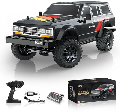 A Alpha 1/12 Camion Tout-Terrain RC 4×4, Voiture RC Rapide & Monster Truck, Modèle Haute Vitesse, Batterie Rechargeable 7.4V, Camion RC Tout-Terrain 4X4 pour Adultes & Garçons 14+