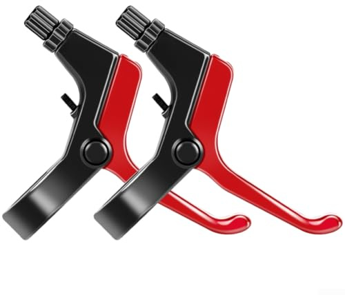 Gdfnmogo Short Reach Bicycle Brake Lever For Children Compatible With 2.2CM Handlebars Featuring Adjustable Position And Aluminum Build(Red)