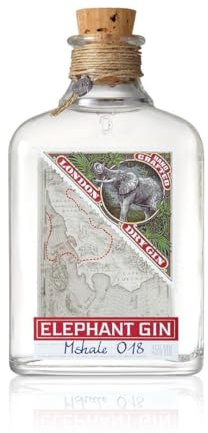 Elephant London Dry Gin, 45% ABV, 50cl | Great for Cocktails and Perfect for Gin & Tonic Sundowners