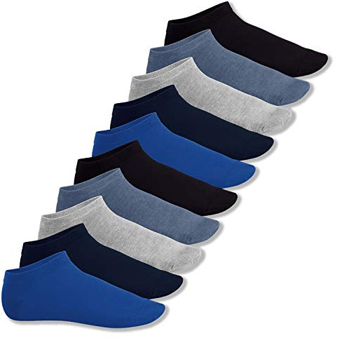 Footstar SNEAK IT! Calcetines Tobilleros, Color Jeans, Talla 39-42