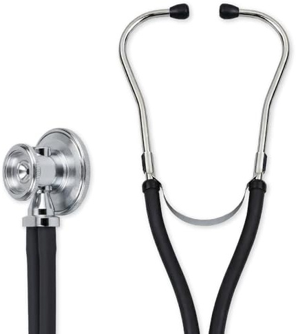 Veridian Healthcare Sterling Series Sprague Rappaport-Type Stethoscope, Black, Boxed