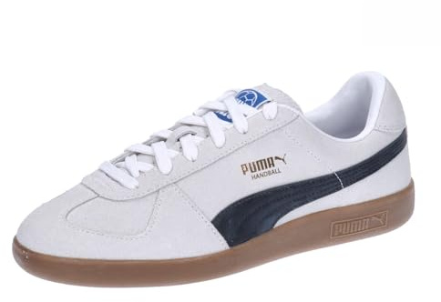 PUMA Herr, handboll, inomhus, bana, sko, Puma Vit Puma svart tuggummi, 47 EU