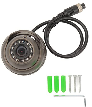 Cámara Domo Interior para Vehículo, de 12V, Gran Angular, IP67, Resistente Al Agua, Visión Nocturna por Infrarrojos, para Autobús, RV (1080P)