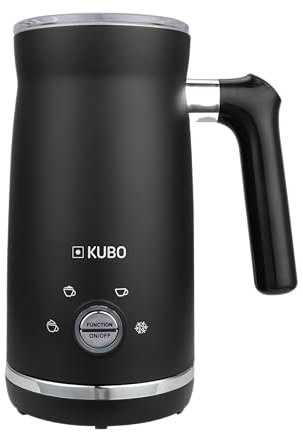 Kubo Mousseur à lait électrique 4 en 1 500 W 300 ml Mousse chaude/froide Contrôle intelligent de la température Chauffer le lait et le lait au chocolat pour café latte cappuccino
