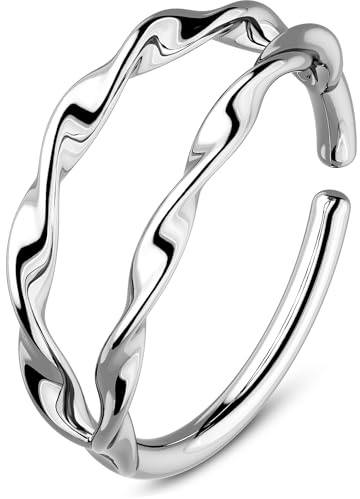 OUFER 20G Noce Chiuso Piercing Anello Nasale Donna 8mm