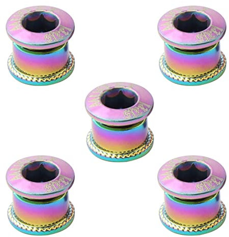 JOINPAYA 5stücke Kettenblatt-radschraube Aus Einzelscheibenschraube Für Fahrradzubehör Kettenschraube Mit Klappscheibenschraube Für Einfache Montage Und Demontage