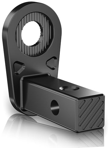 NICEDACK Acoplamiento para remolque de bicicleta, adaptador para remolque, adaptador para remolque de bicicleta Cr hasta 2015, acoplamiento de eje cuadrado, acero inoxidable 304 (negro)
