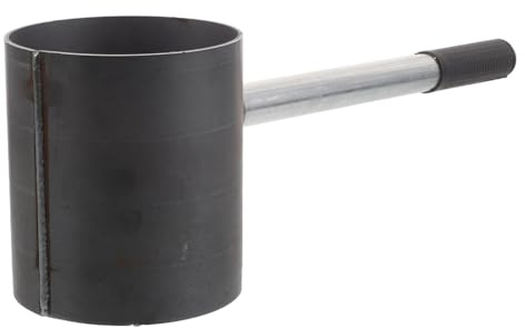 ibasenice Cubo para Encender Fuego de Barbacoa de Acero Resistente Diámetro 12 CM X Alto 14 CM Iniciador de Carbón para Estufa y Chimenea Uso Exterior para Picnic y Parrilla al Aire