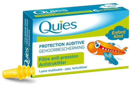Quies Gehörschutz, speziell für Flugzeug, Kinder, 1 Paar