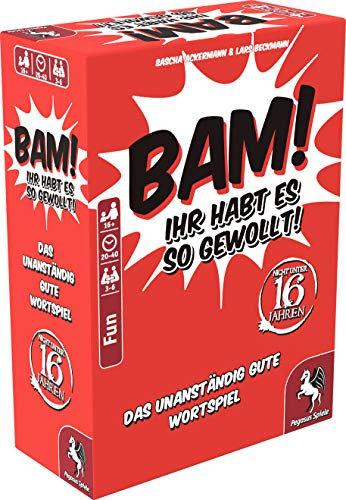 Pegasus Spiele 18302G - BAM! - Ihr habt es so gewollt, 16 Jahre to 99 Jahre