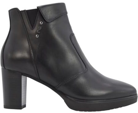 Nero Giardini I513800D Bottines Femme en Cuir - Noir 35 EU