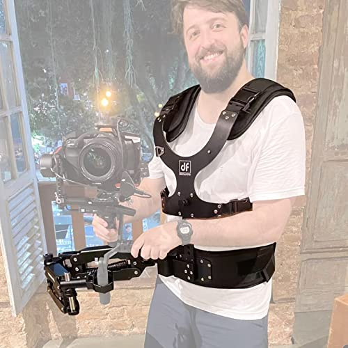 DF DIGITALFOTO Thanos Pro C3II Gimbal Steadicam con Adattatore per la Regolazione dell'Angolazione, Compatibile con DJI RS2/RS3/RS3Pro/RS4/RS4Pro e ZHIYUN Crane 3S, Carico utile 5-12,5 kg