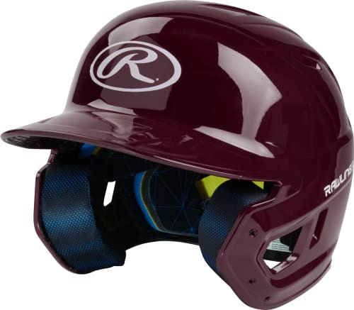 Rawlings Mach Casco de bateo, Niños, Granate Brillante, Junior (6 3/8-7 1/8)