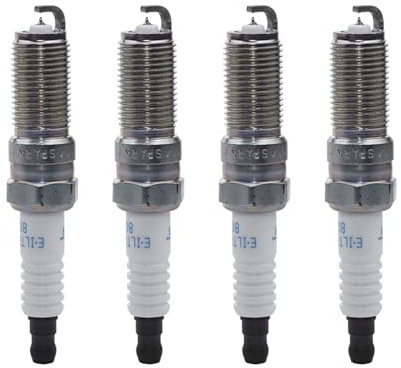 1/4 Stück Iridium Platinum Zündkerze 96621 kompatibel mit Volvo S60 S80 V60 V70 XC60 kompatibel Ford kompatibel Mondeo S-MAX 9A6G12405AA 30758130 LR025605 ILTR6G8G Spark Plug Compatible (Color : 4PCS