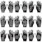 18 Sheets of Henna Stencils for Hands-Indian and Arabian Temporary Tattoo Stickers for Hand and Body Art
