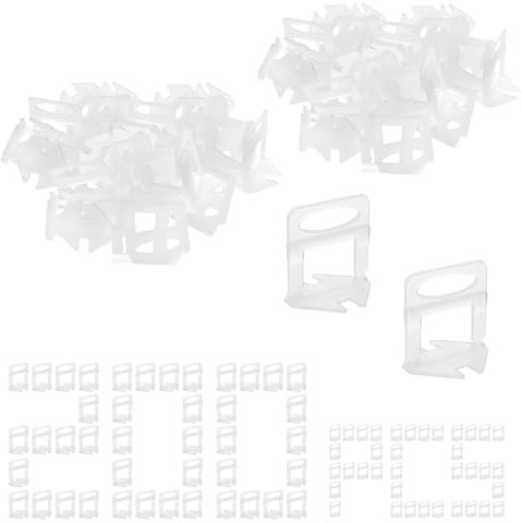 YFaith Croisillon Autonivelant 3mm, 200 Pièces Type T Nivellement Carrelage, PP Croisillon Carrelage Autonivelant, Inserts de Nivellement de Carrelage pour Carrelage de 3 à 12 mm D'épaisseur