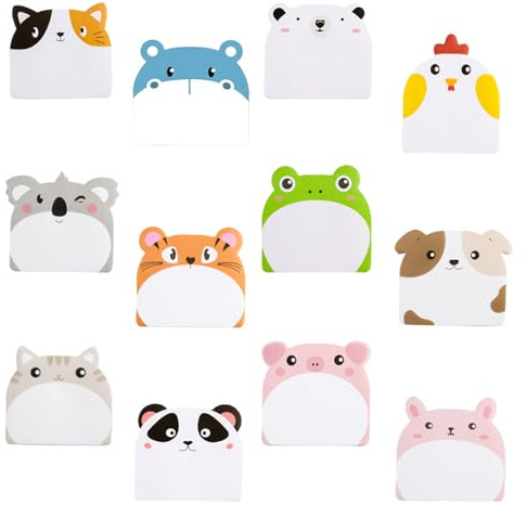 24 Pezzi Foglietti Adesivi per Bambini，720 fogli autoadesivi，Mini Block Notes, Blocchetti Adesivi Colorati Blocchetti Memo Adesivi per Ufficio Scuola Casa, Regalo per Feste,messaggi