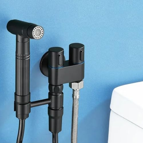 Spruzzatore Bidet Portatile per WC, Getto d'Acqua a Parete per Bagno, Rubinetto per Acqua Fredda Portatile, soffione Doccia e Tubo flessibil