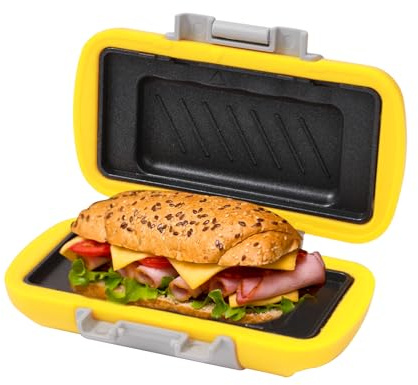 HeMaSe Small Microwave Toastie Sandwich Maker, Nonstick Plate Microwave Panini Grilled Cheese Maker, Versatile Wireless Toaster Hot Dog, Dishwasher Safe, Fast Cooking for Breakfast, Snacks, Yellow